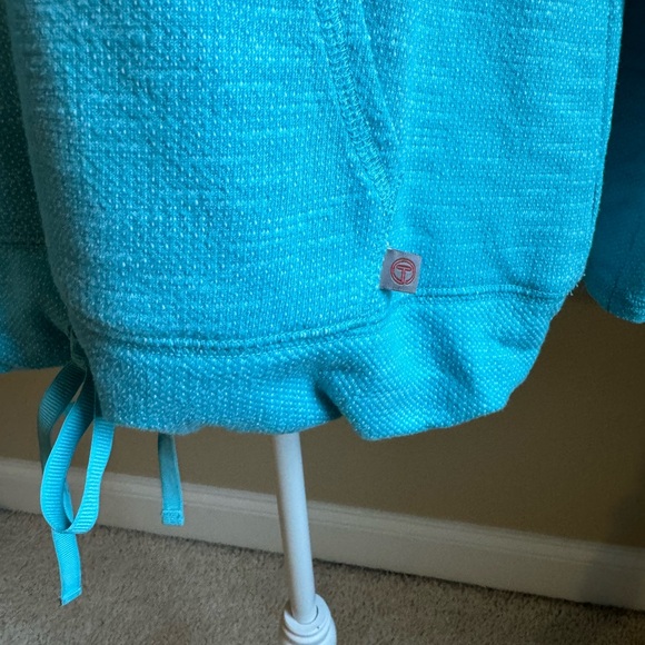 Talbots Cowlneck Pullover Sweatshirt in Turquoise Blue - Picture 3 of 7
